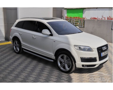 Защита порогов (площадка) для Audi Q7